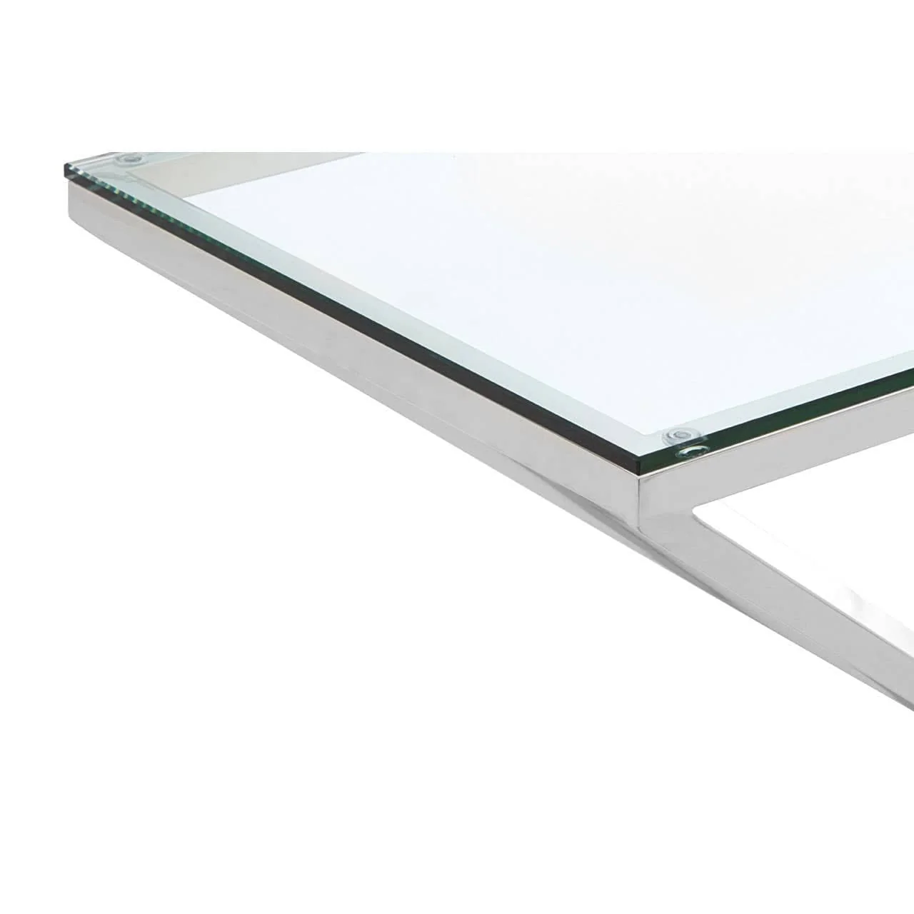 Allure Tempered Glass Rectangular Console Table - Image 5