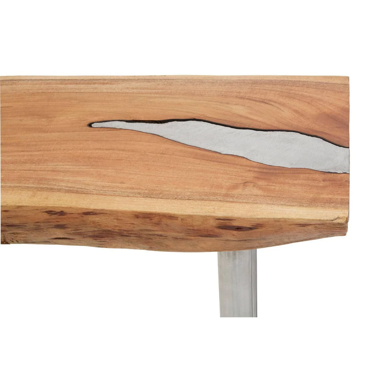 Almora Natural Acacia Wood Console Table - Image 5