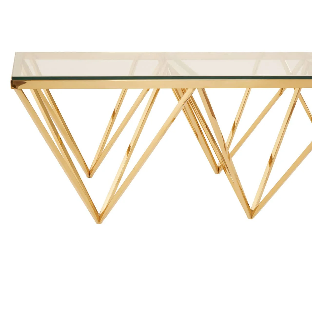 Alustre Gold Prismatic Coffee Table - Image 6
