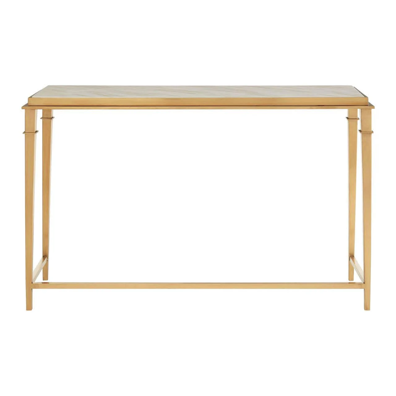 Alvaro Console Table with White Marble Top