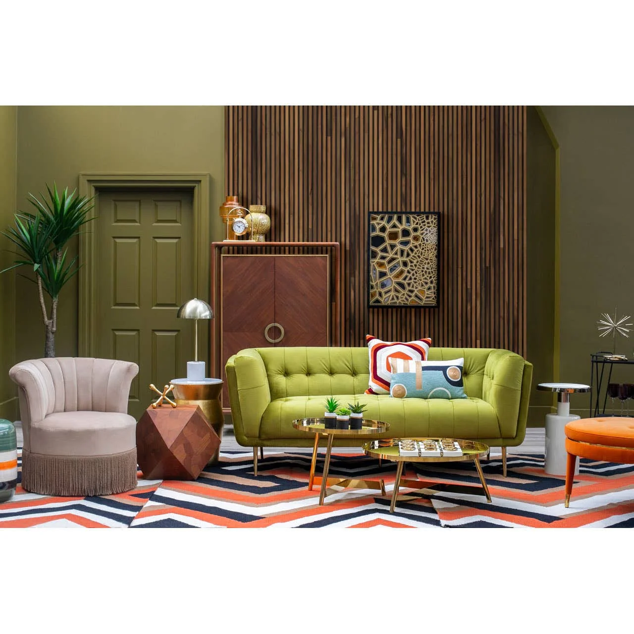 Alvaro Gold Set Of 2 Round Coffee Tables - Image 11