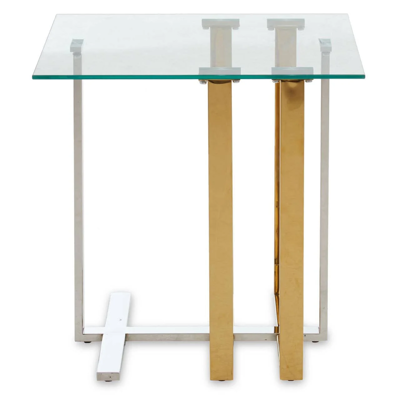 Alvea Silver and Gold Side Table