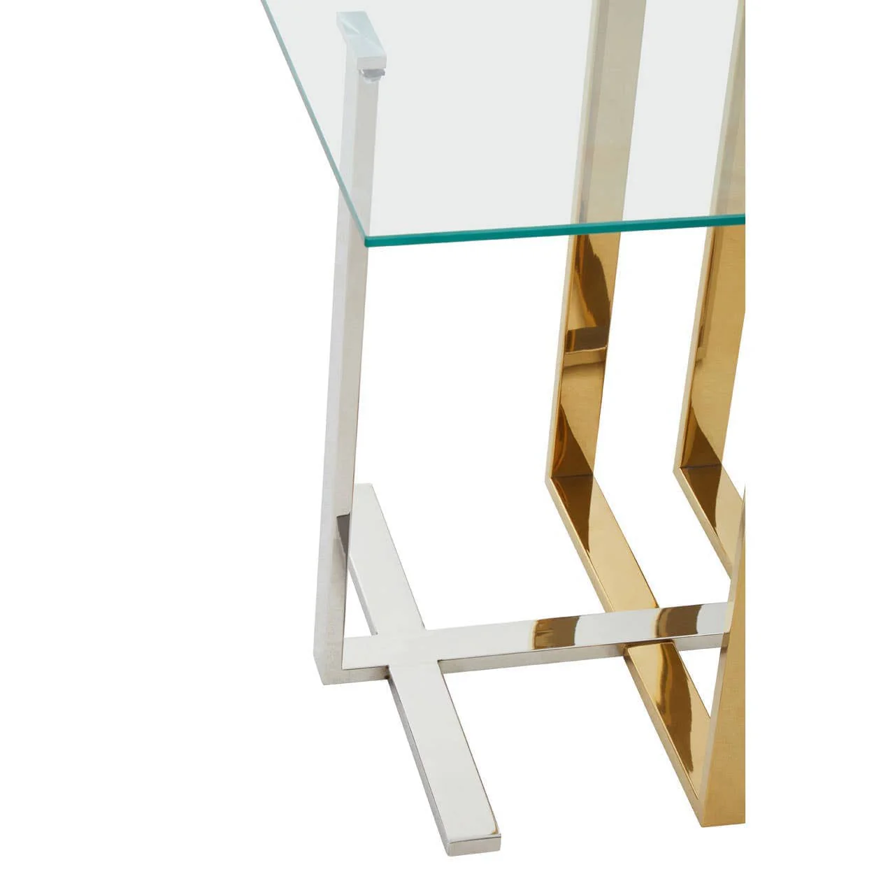 Alvea Silver and Gold Side Table - Image 6