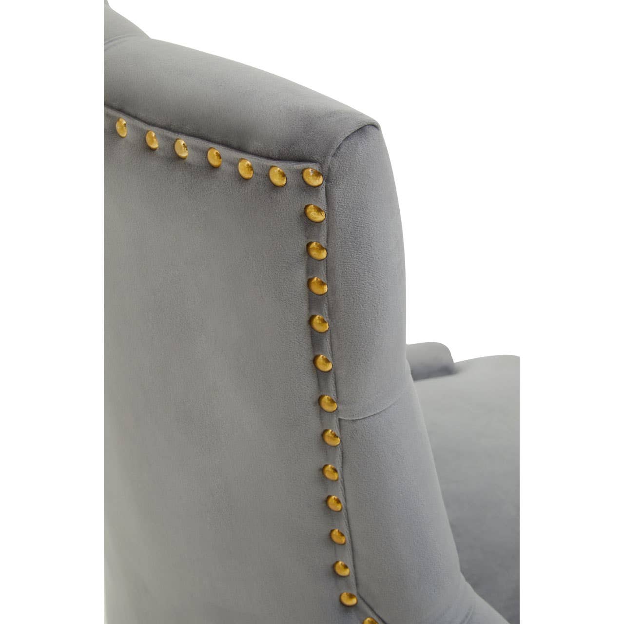 Anita Grey Velvet Home Office Chair - Image 9
