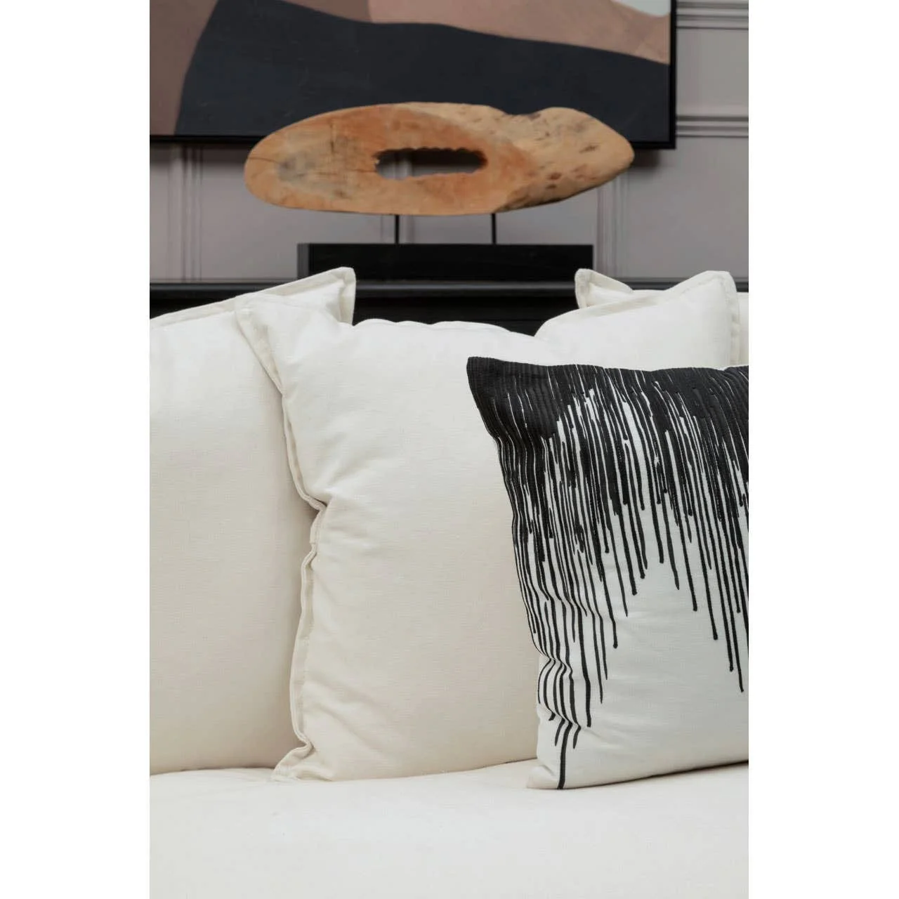 Antibes 3 Seat Cream Sofa - Image 8
