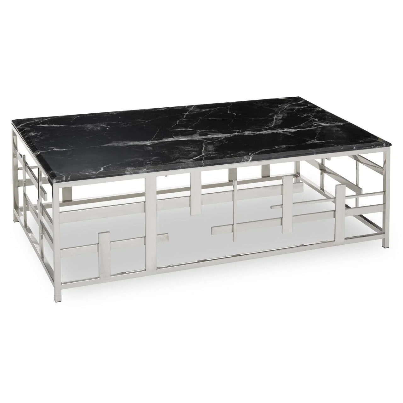 Aprilia Black Marble Coffee Table - Image 2