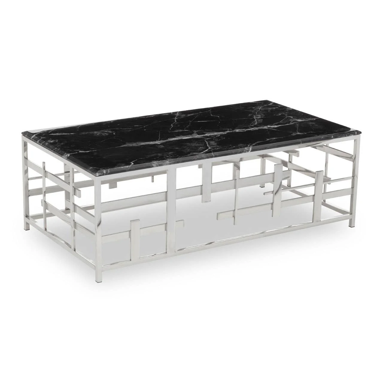 Aprilia Black Marble Coffee Table - Image 3