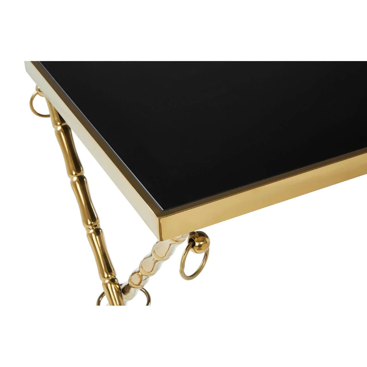 Arezzo Gold and Black Set Of 2 Nesting Tables - Image 6