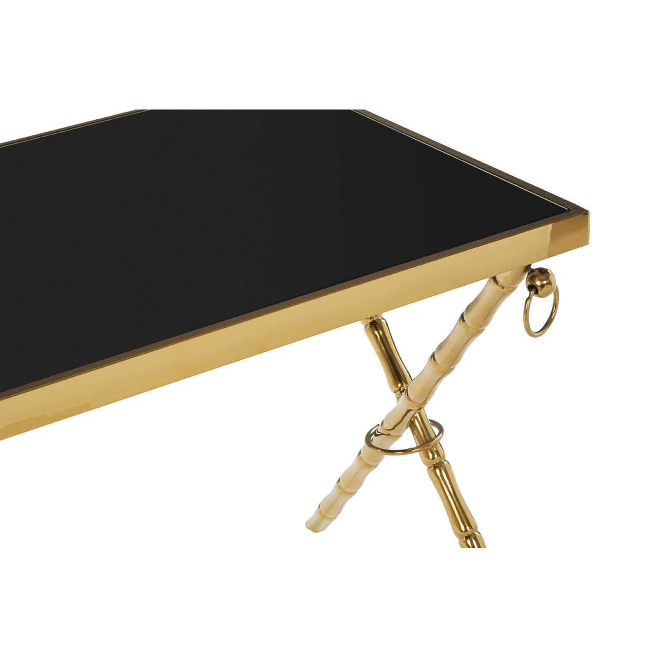 Arezzo Gold and Black Set Of 2 Nesting Tables - Image 7