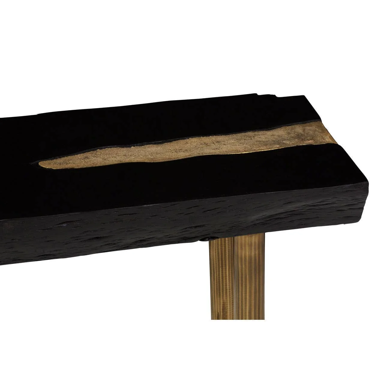 Asamra Black Acacia Wood Console Table - Image 3