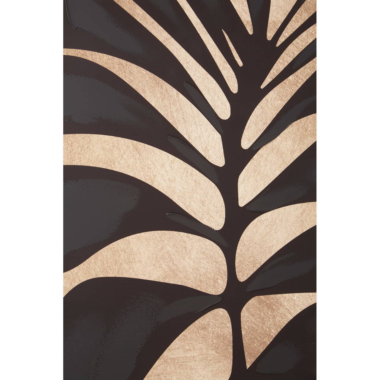 Astratto Canvas Black Leaf Design Wall Art - Image 5