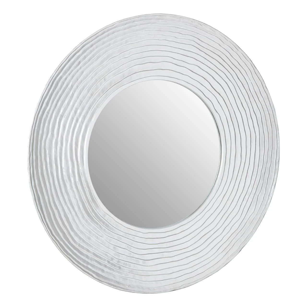 Athena Round Wall Mirror with Silver Finish - Image 2