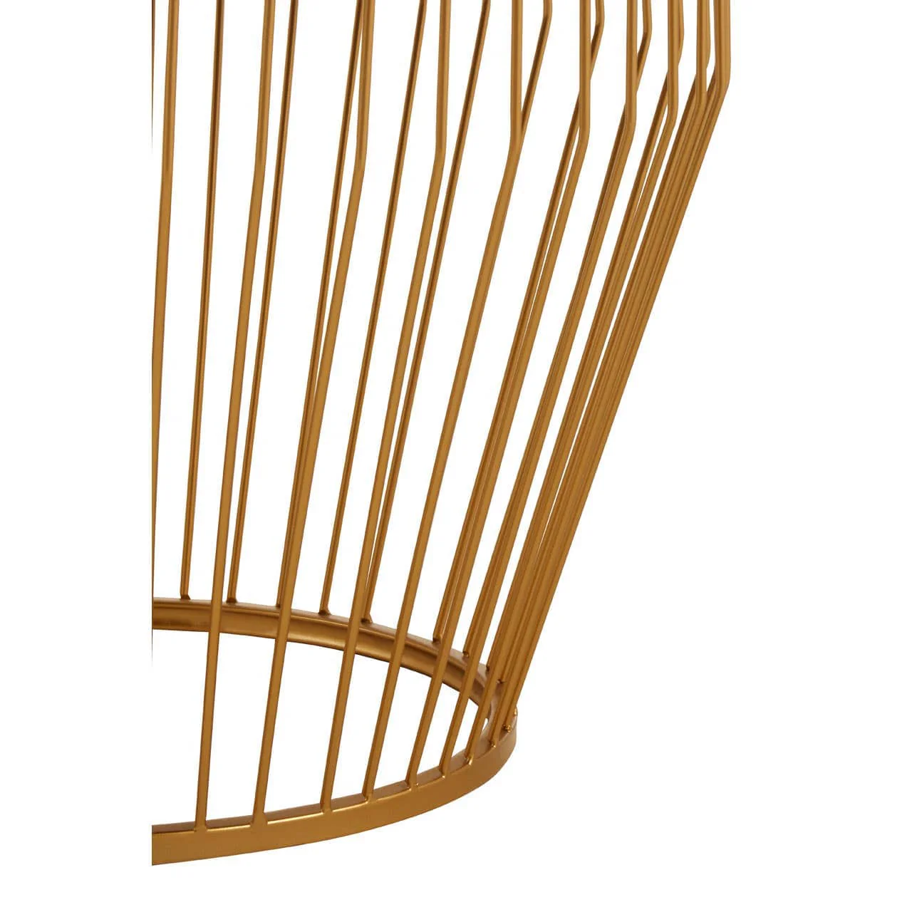 Avantis Gold Finish Tapered Design Side Table - Image 3