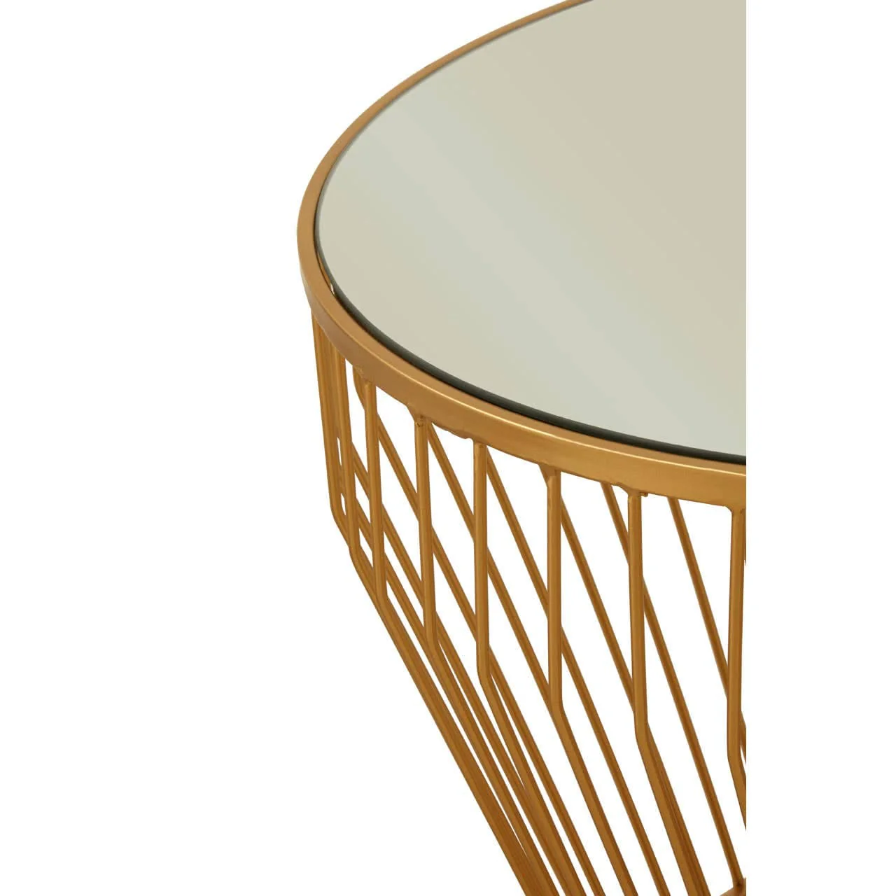 Avantis Gold Finish Tapered Design Side Table - Image 4