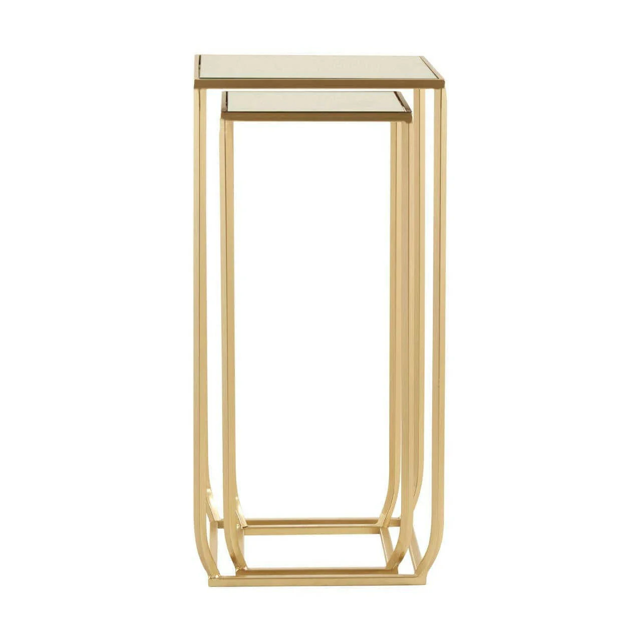 Avantis Set Of 2 Champagne/Square Side Tables - Image 4
