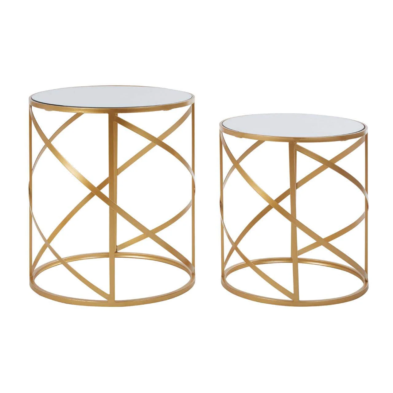 Avantis Set Of 2 Loop Design Side Tables