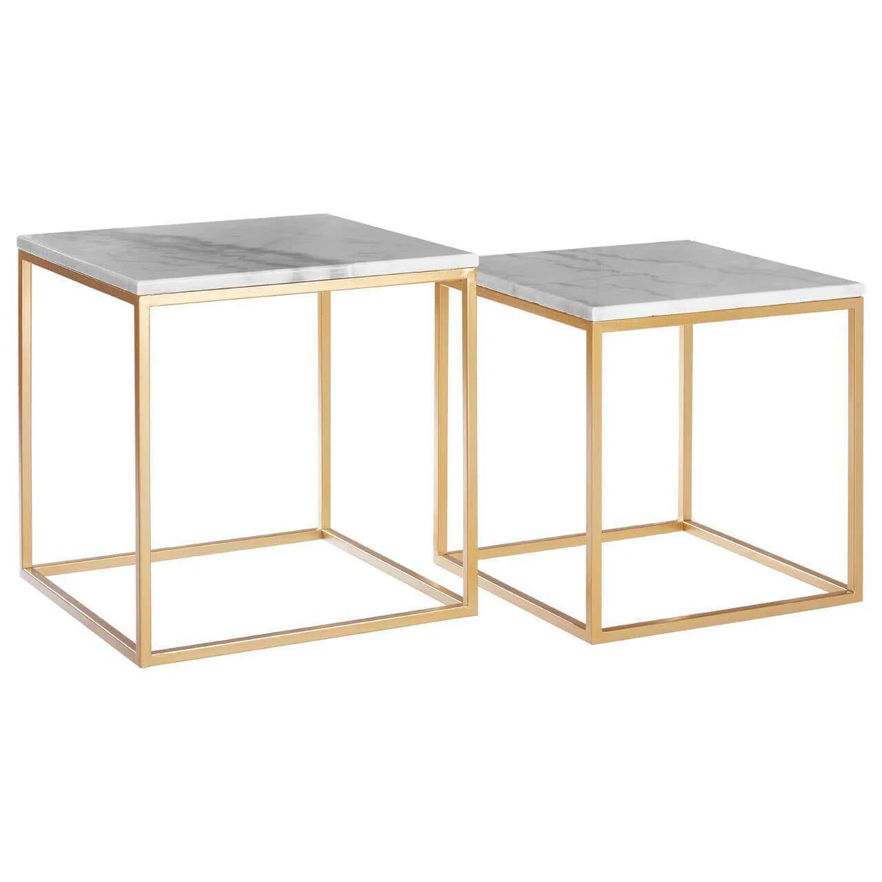 Avantis Set Of 2 Square Cuboid Side Tables - Image 2