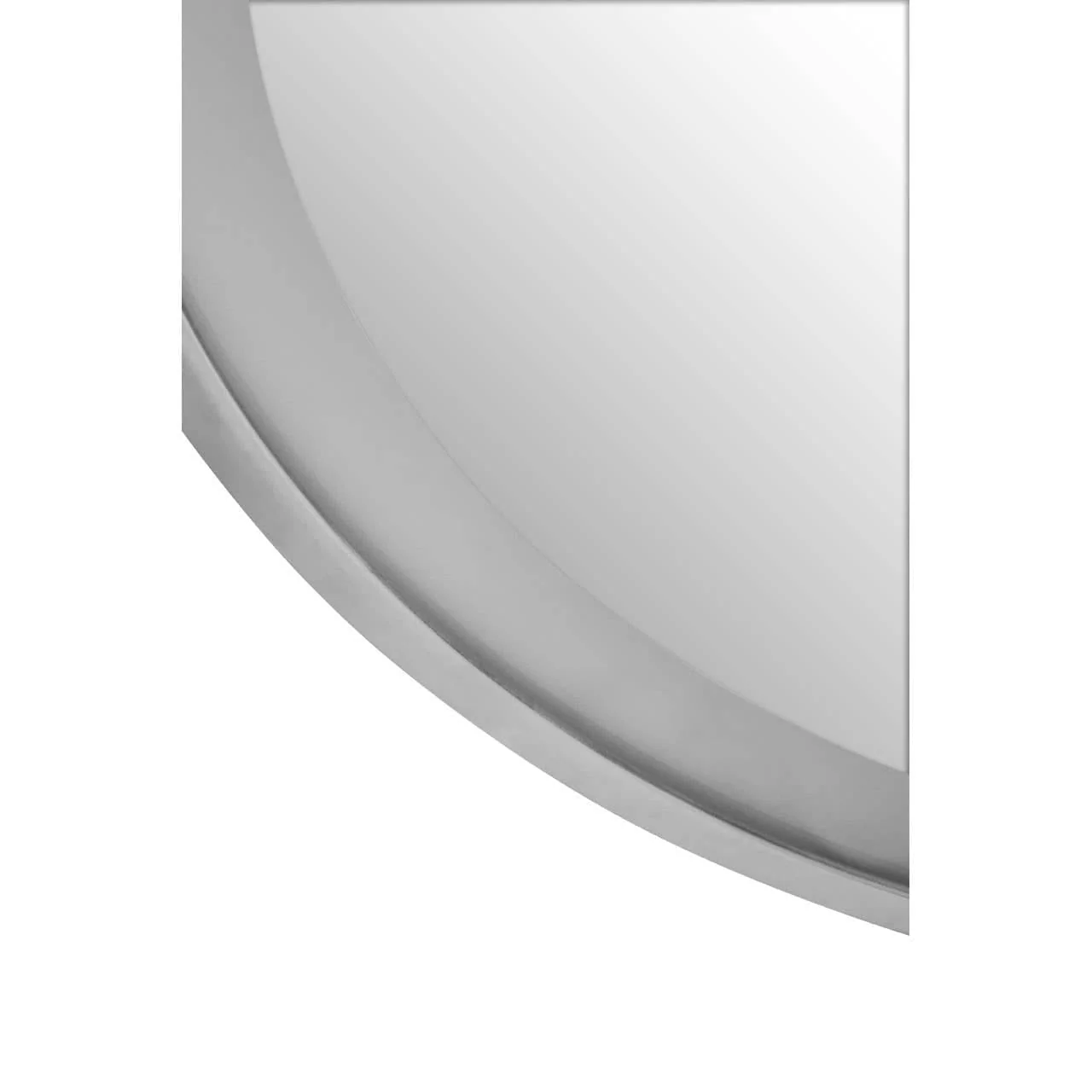 Avelino Illuminated LED Silver Round Mirror - Image 7