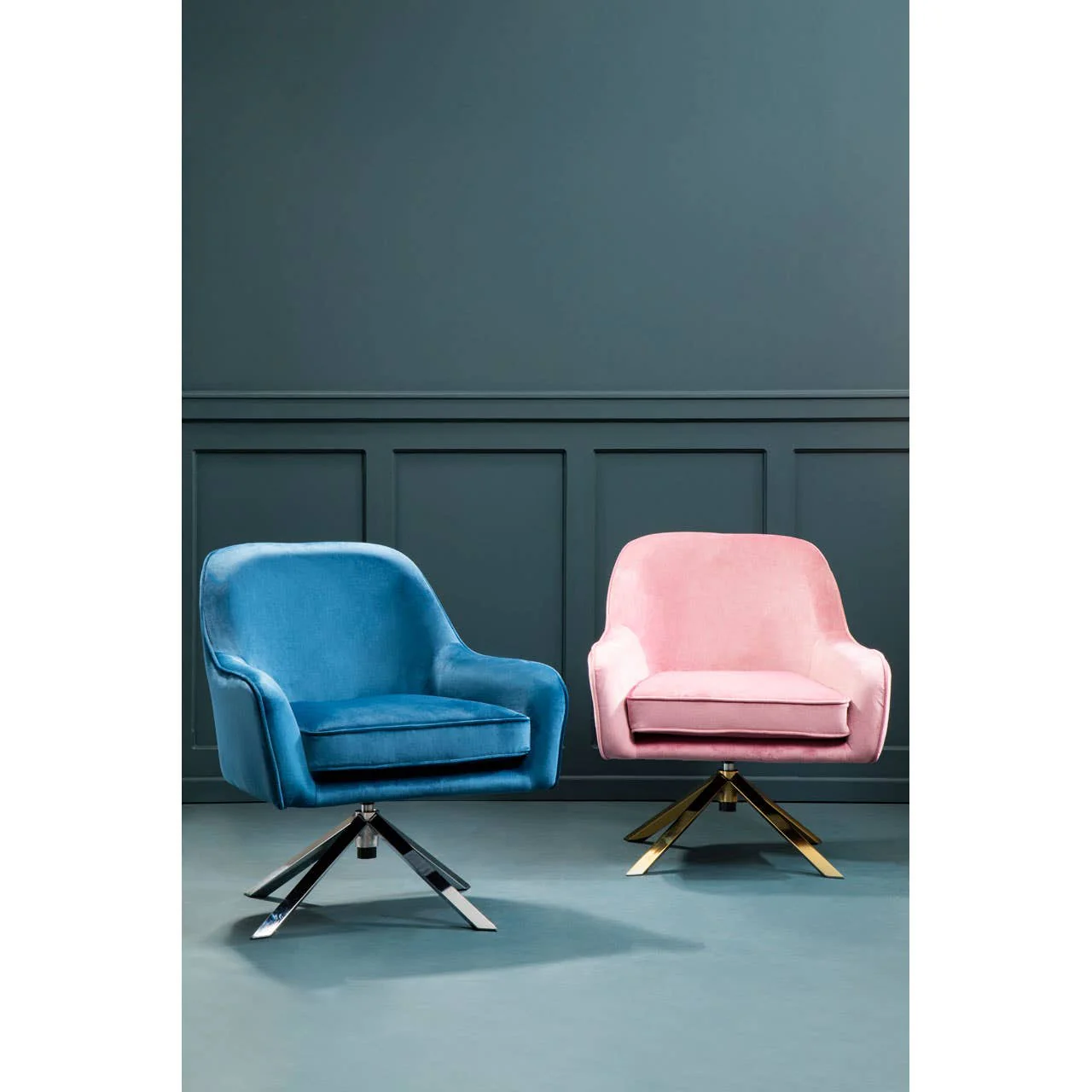 Avery Midnight Velvet Chair - Image 6