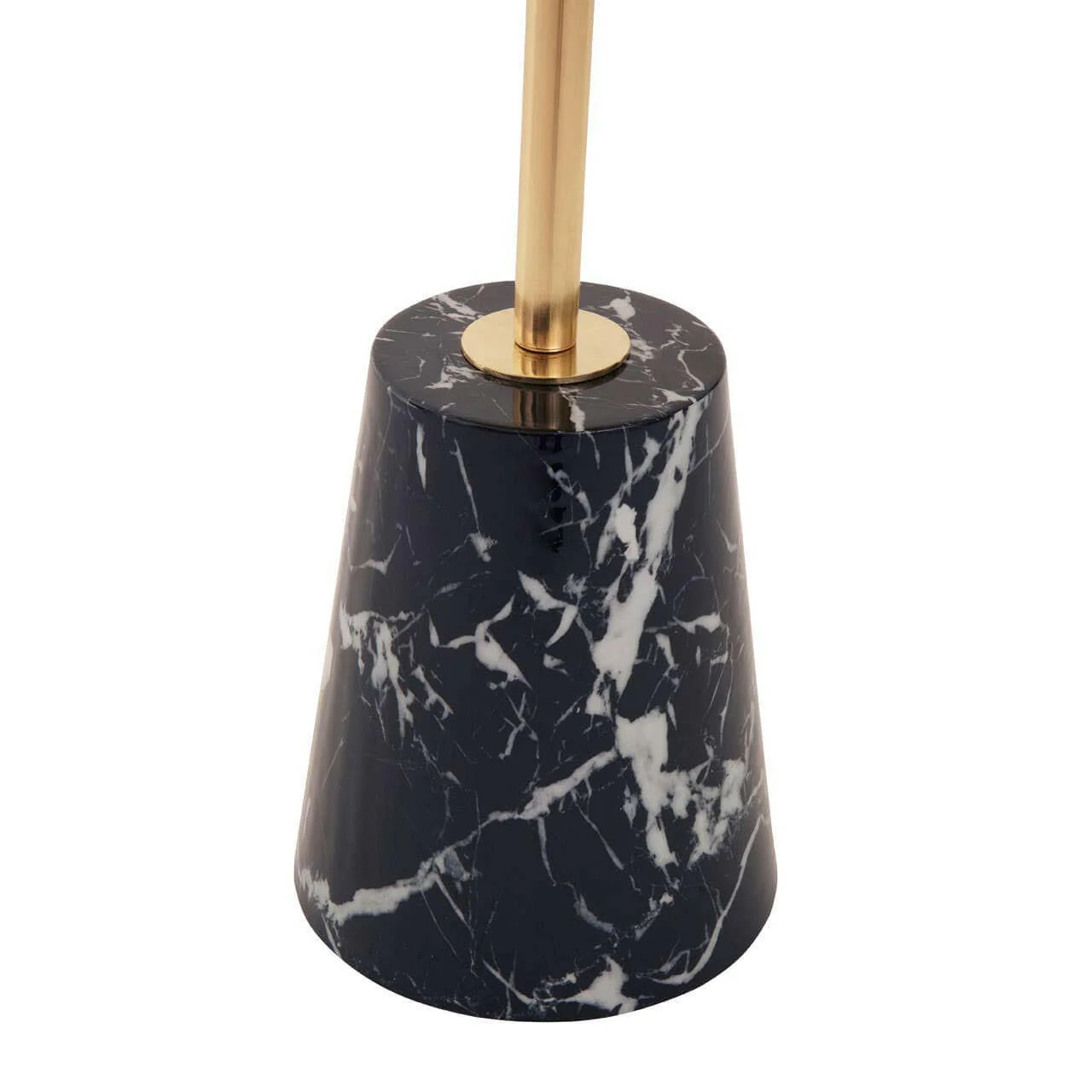 Avola Gold Side Table Black Marble Effect Base - Image 4