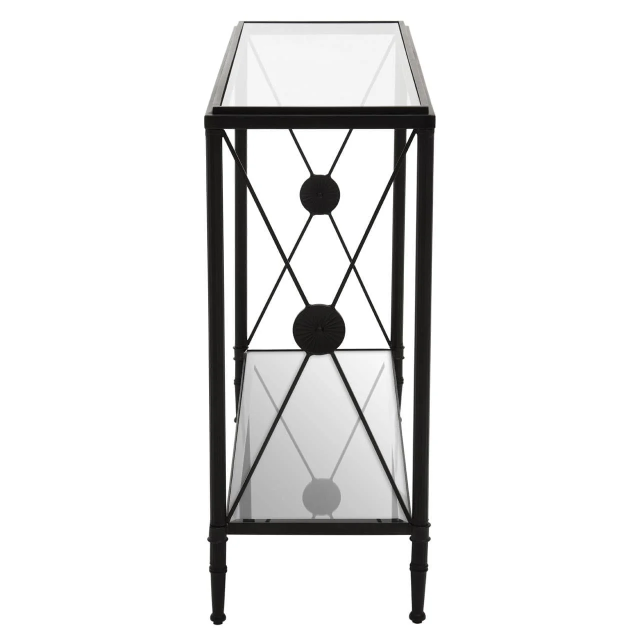 Axis Console Table With Black Finish Frame - Image 4