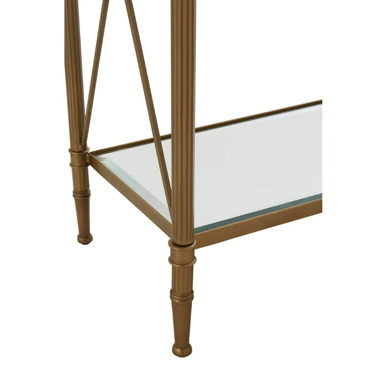 Axis Console Table With Gold Finish Frame - Image 6