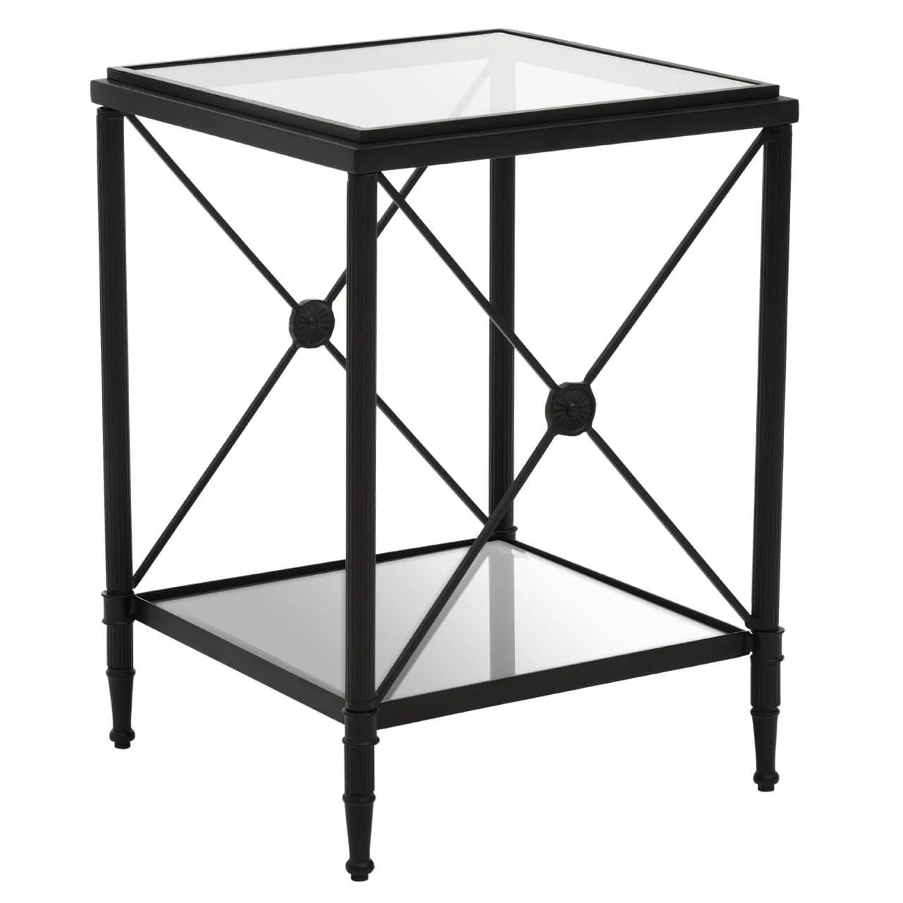 Axis Square Black Finish Side Table - Image 3