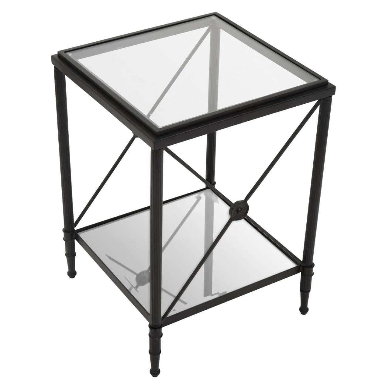 Axis Square Black Finish Side Table - Image 4
