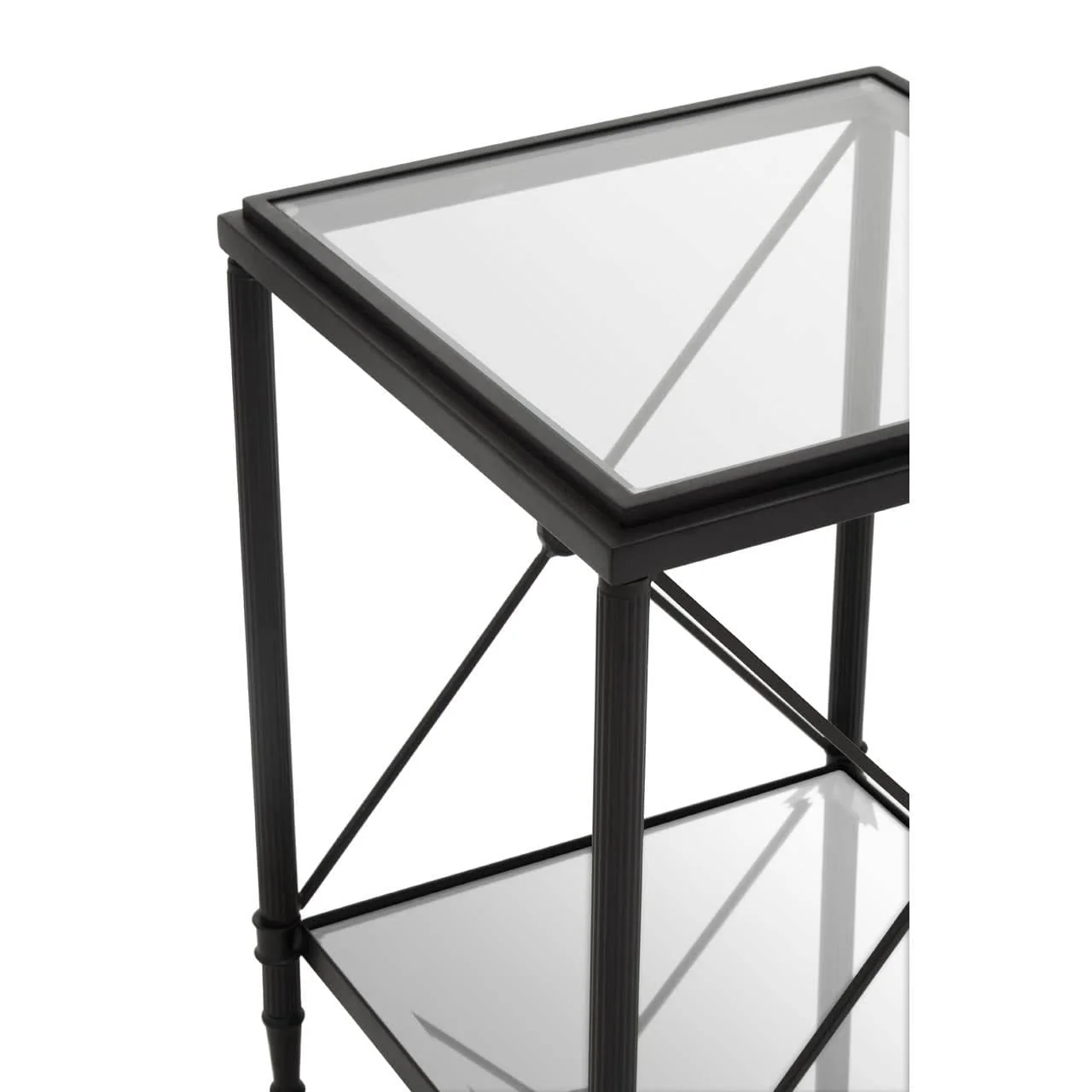 Axis Square Black Finish Side Table - Image 5