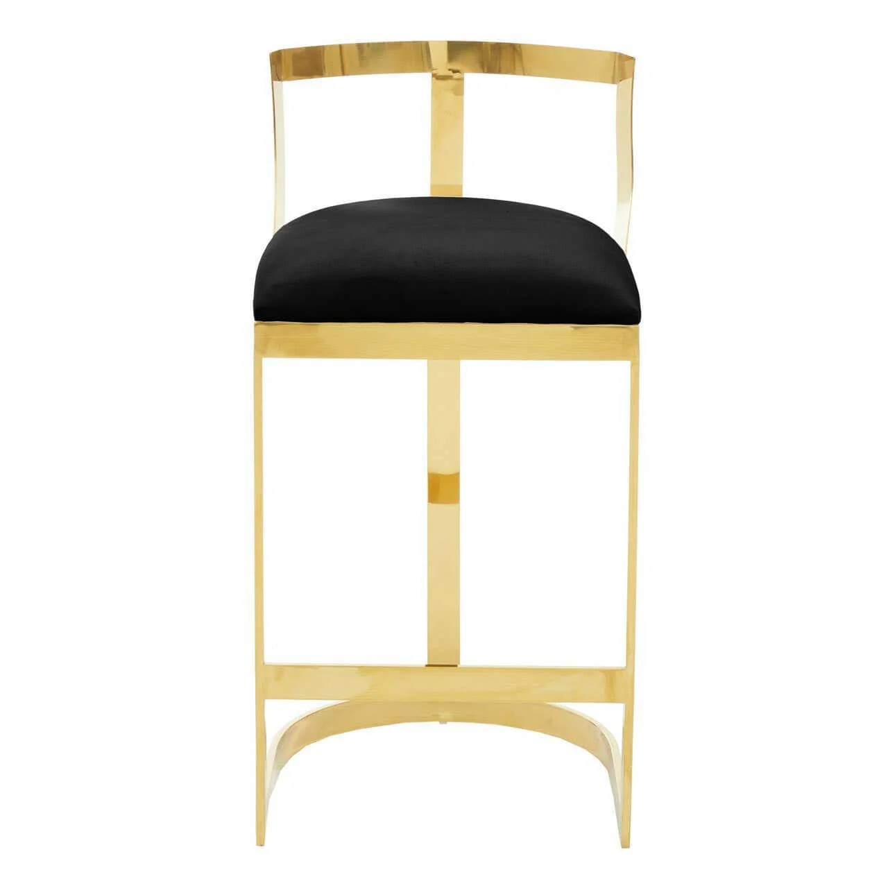 Azalea Black Velvet Bar Stool - Image 2