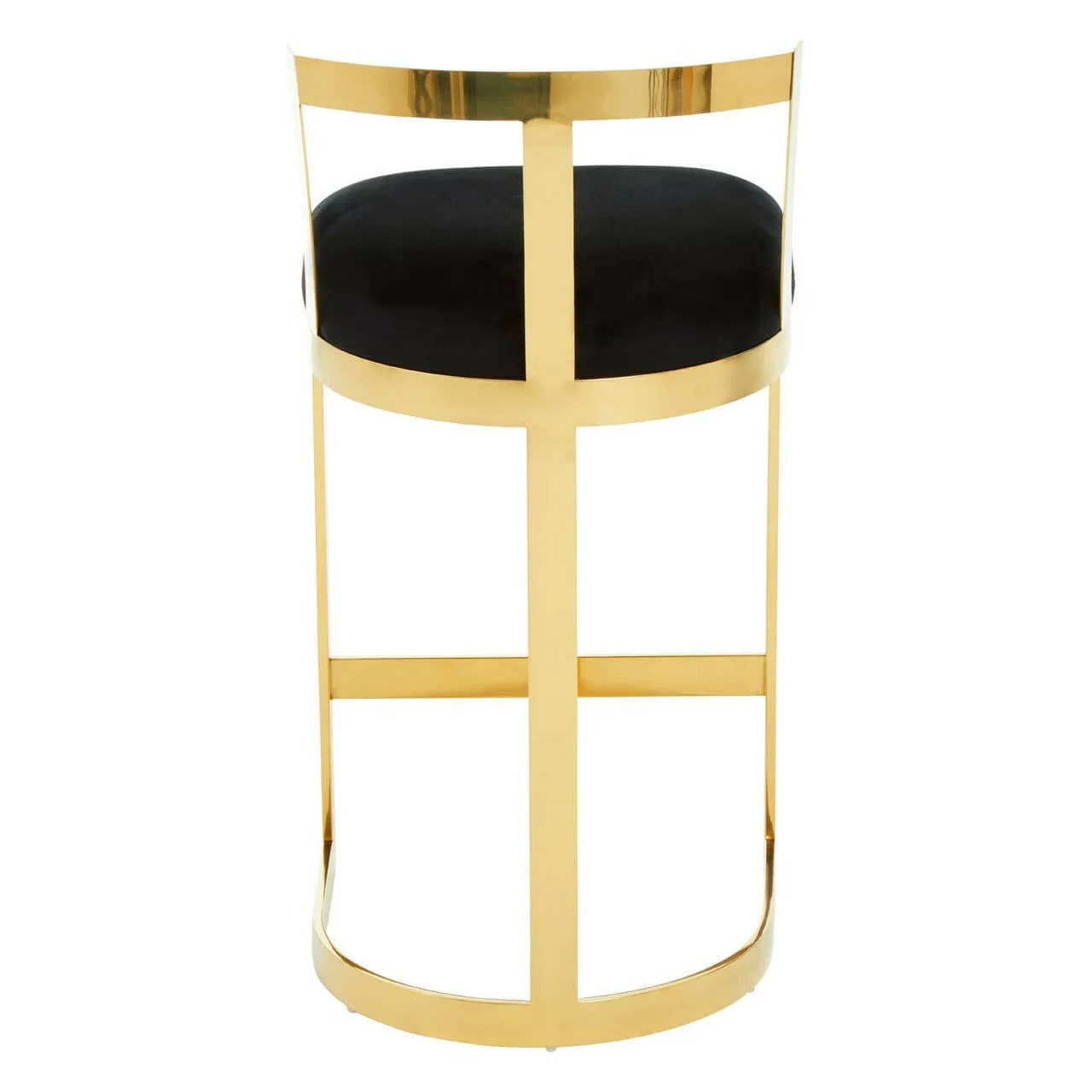 Azalea Black Velvet Bar Stool - Image 5