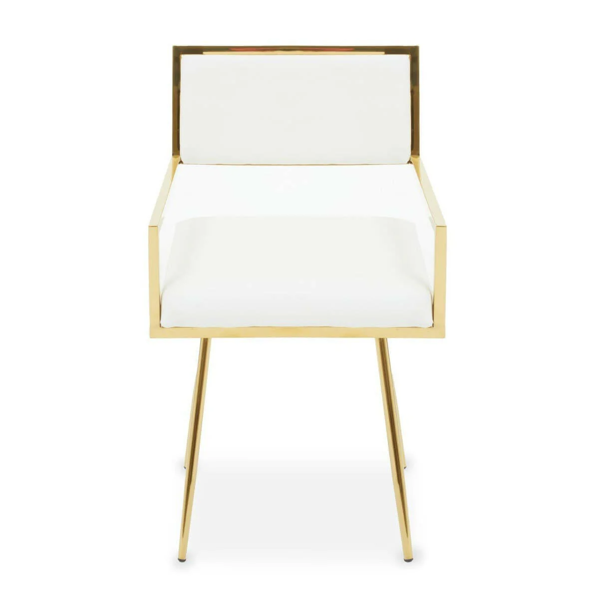 Azalea Ivory Leather Effect Dining Chair