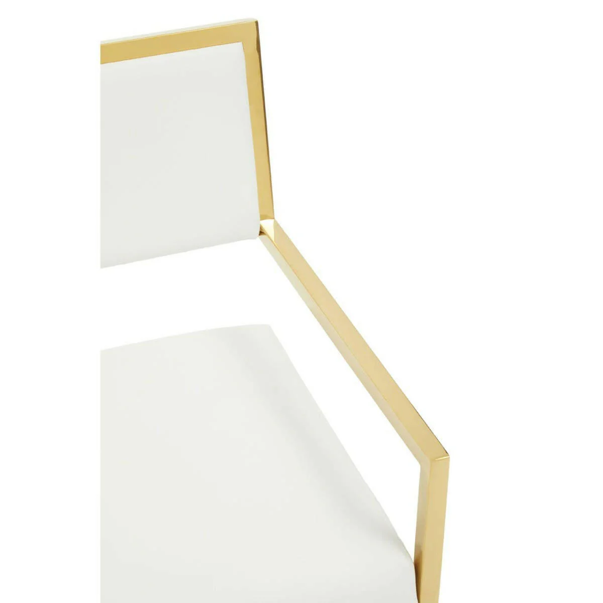 Azalea Ivory Leather Effect Dining Chair - Image 6