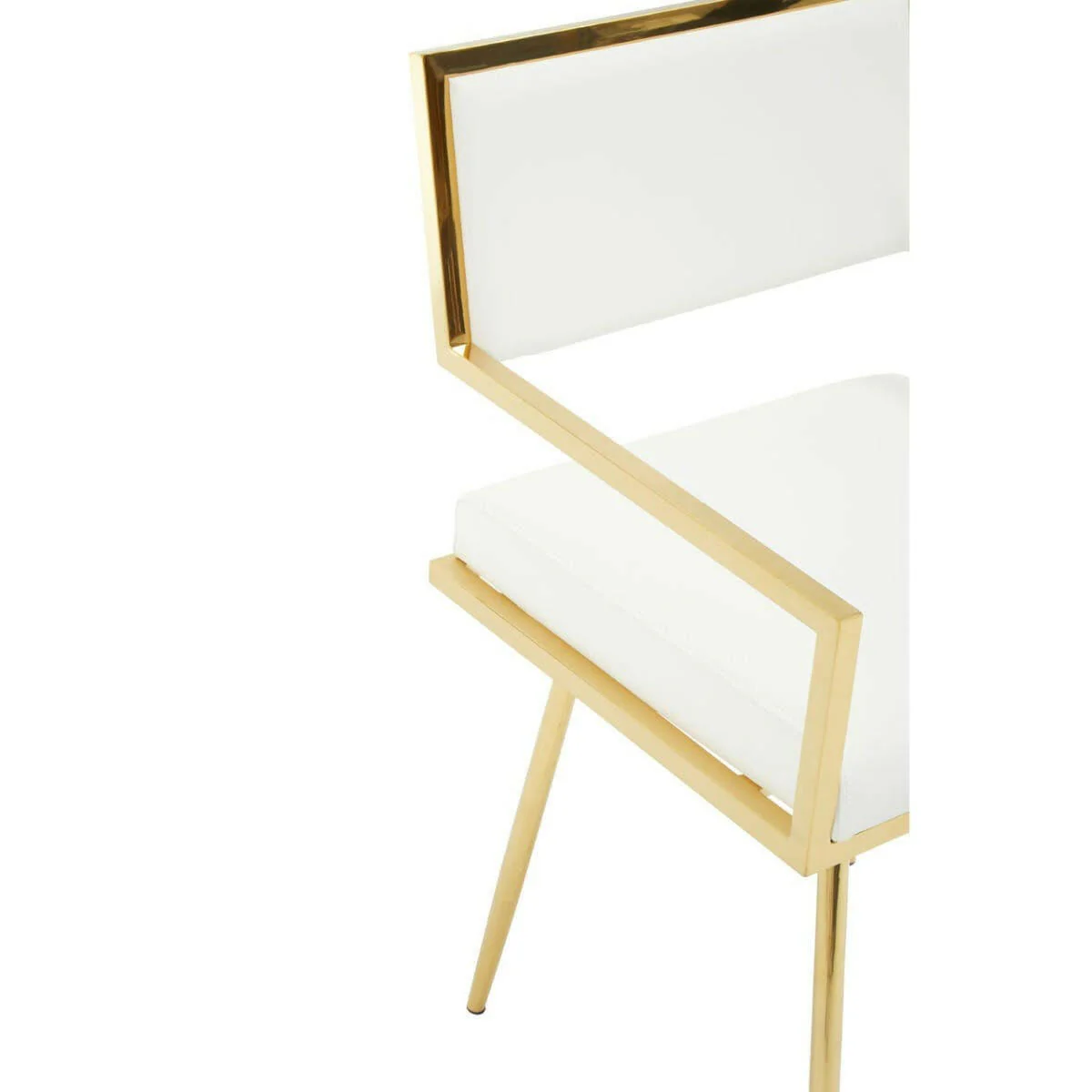 Azalea Ivory Leather Effect Dining Chair - Image 8