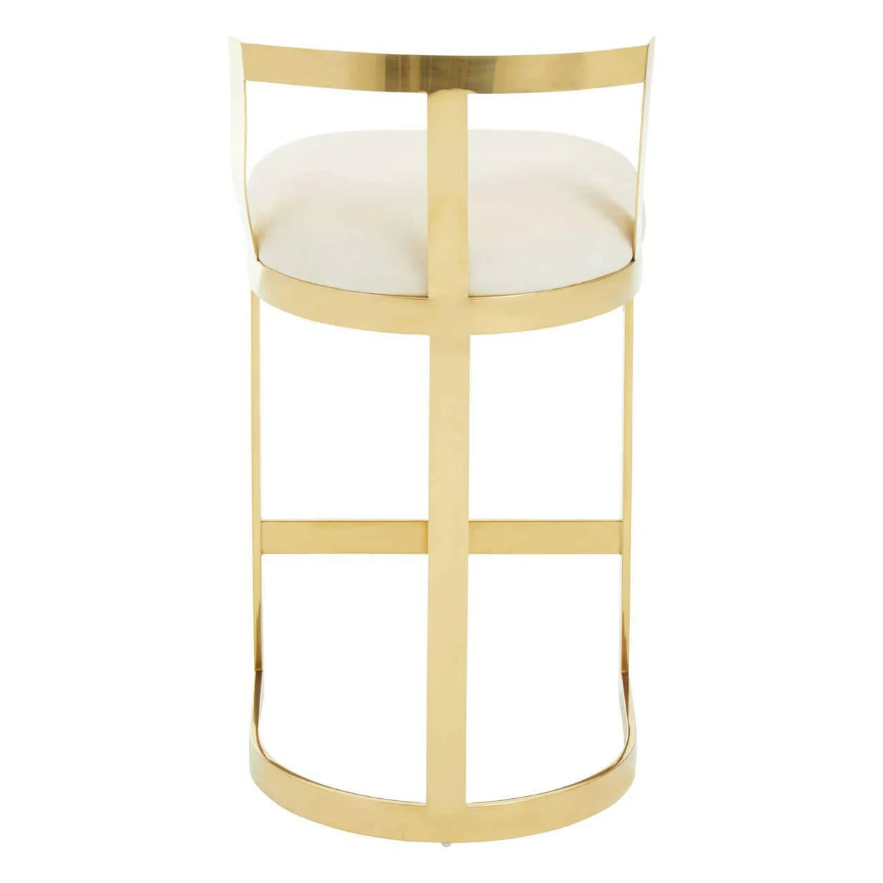 Azalea Ivory Velvet Bar Stool - Image 5