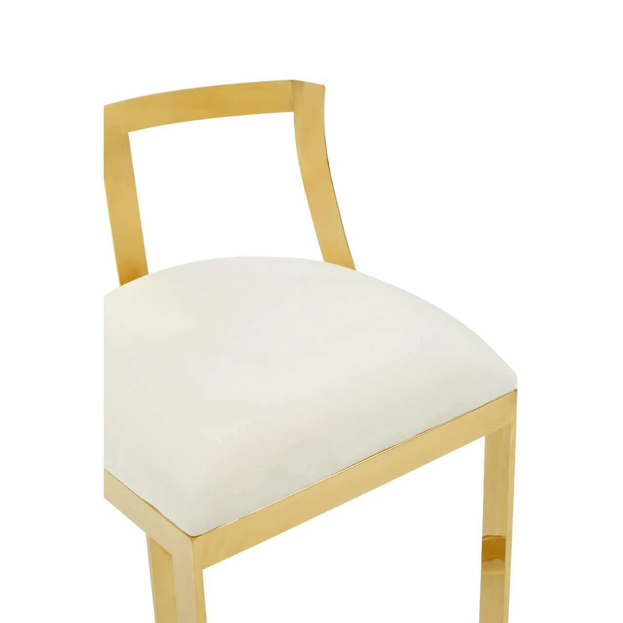 Azalea Ivory Velvet Bar Stool - Image 6