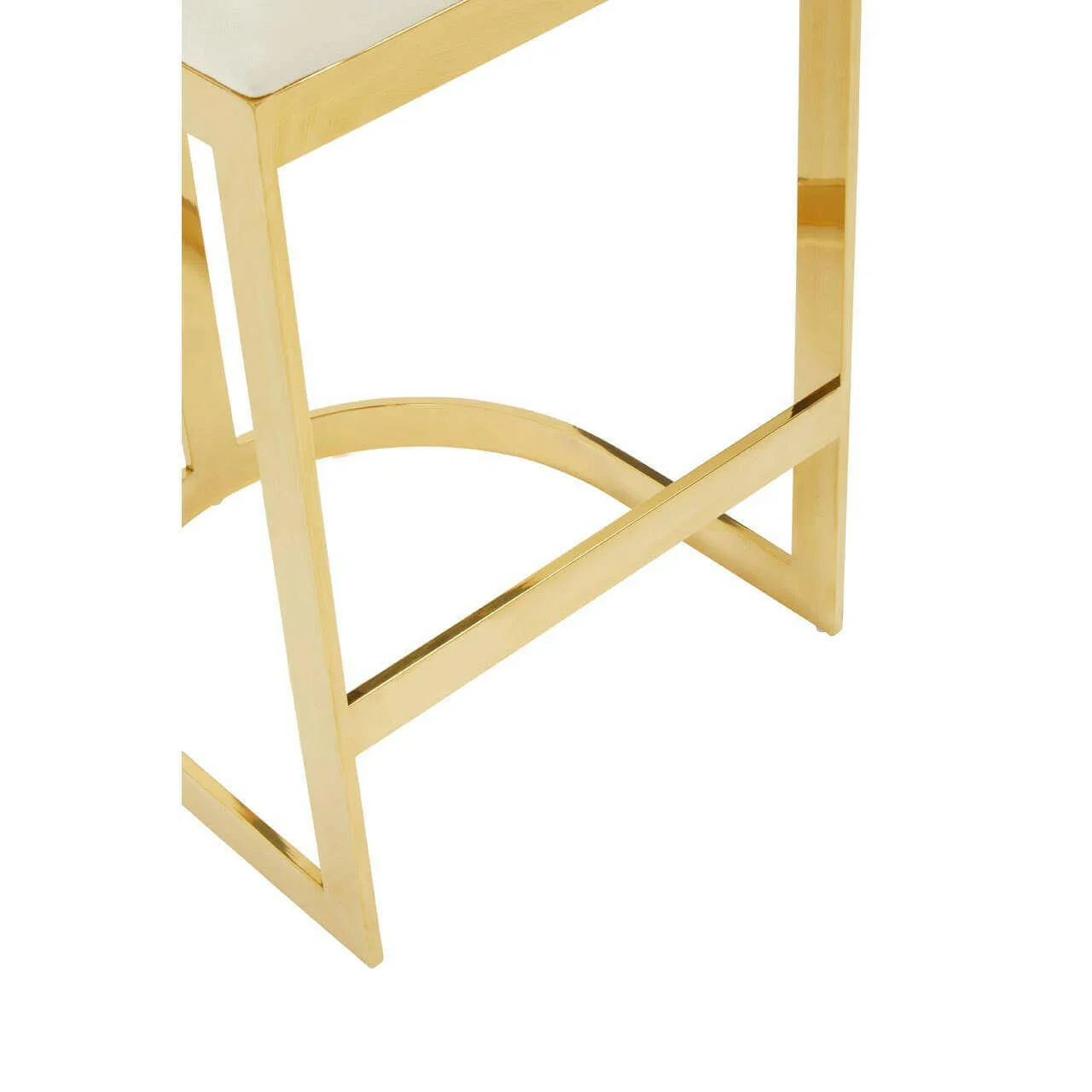 Azalea Ivory Velvet Bar Stool - Image 7