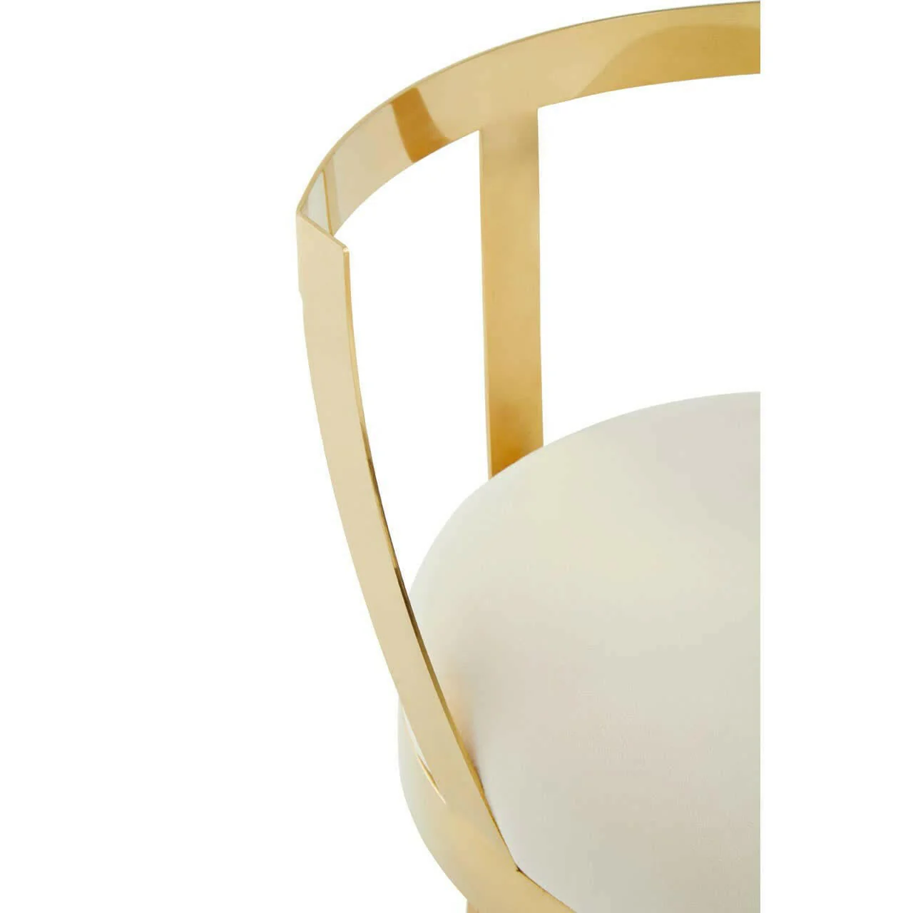 Azalea Ivory Velvet Bar Stool - Image 8