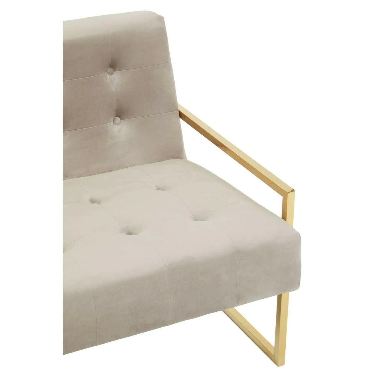Azalea Two Seat Mink Velvet Sofa - Image 6