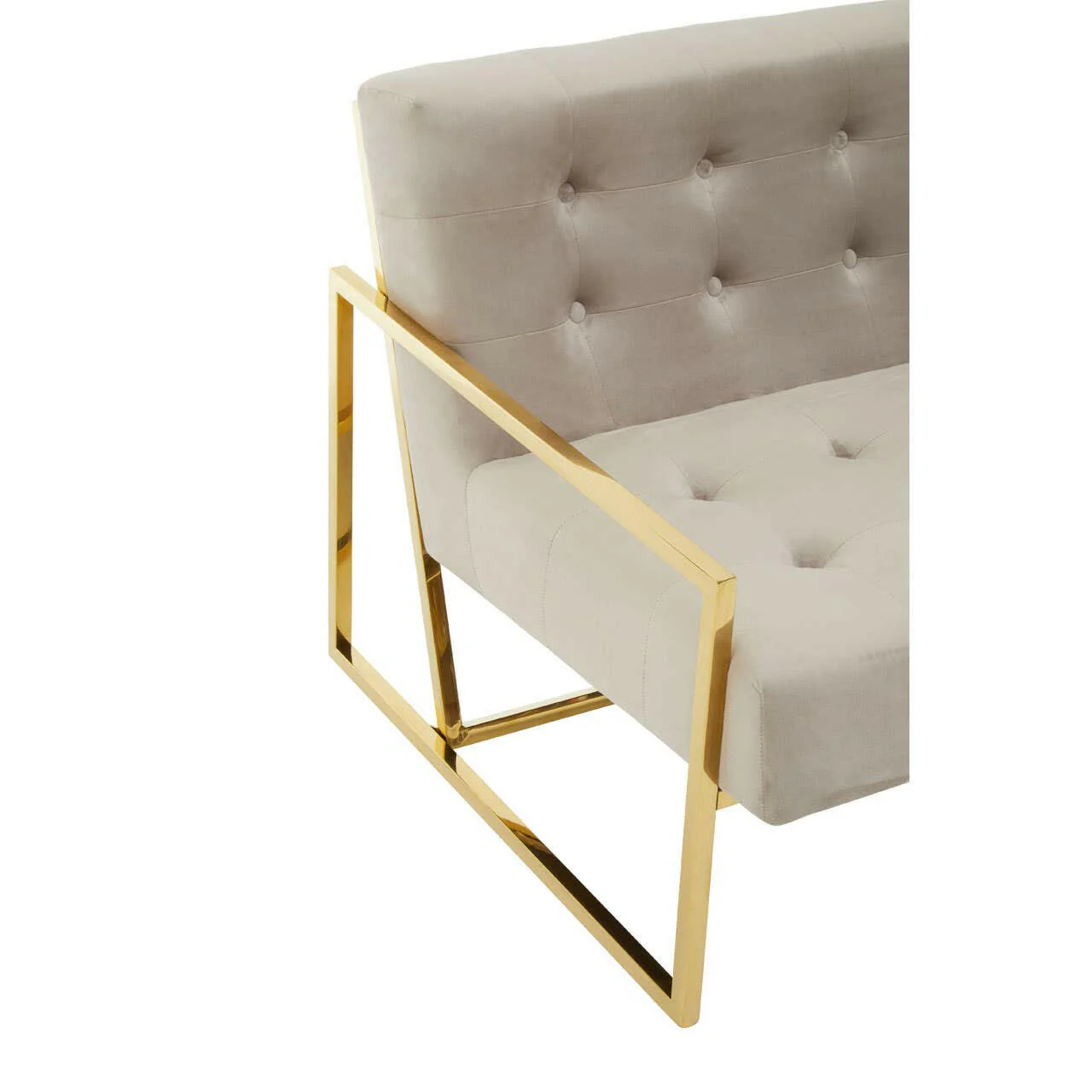 Azalea Two Seat Mink Velvet Sofa - Image 7