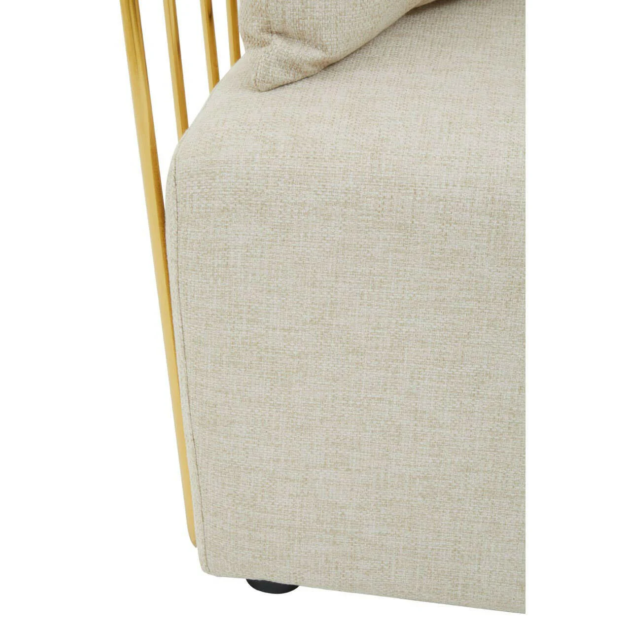 Azalea Two Seat Natural Fabric Sofa - Image 7