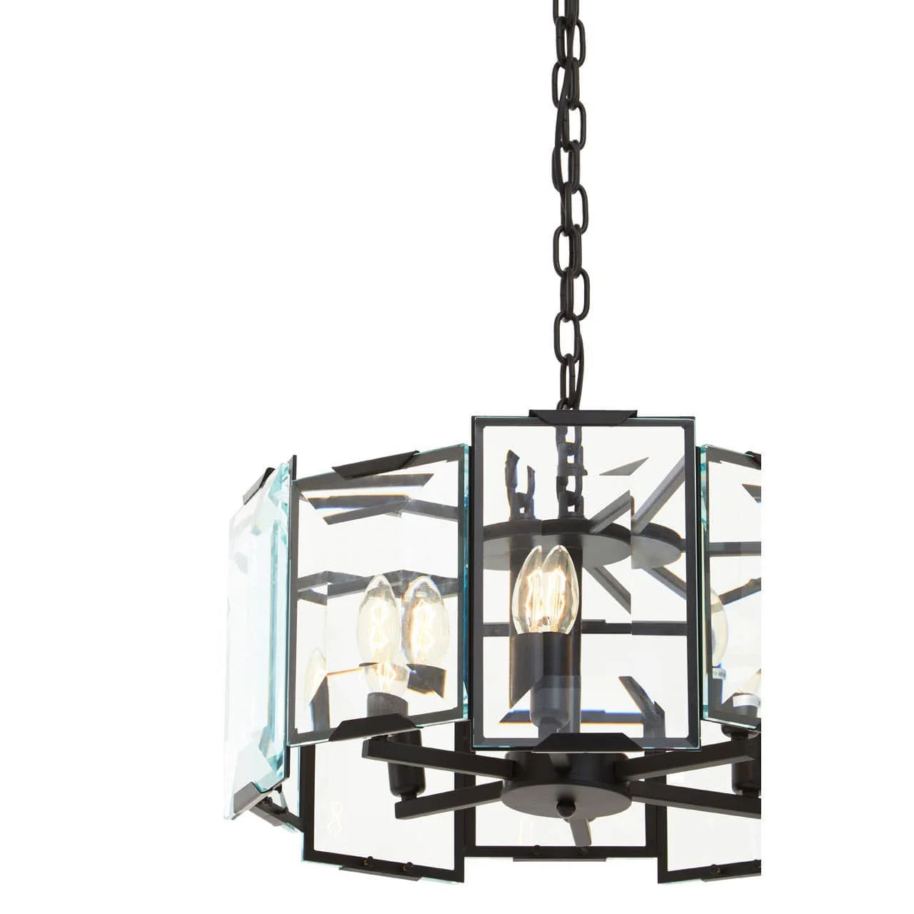 Babylon Black Six Bulb Chandelier - Image 3