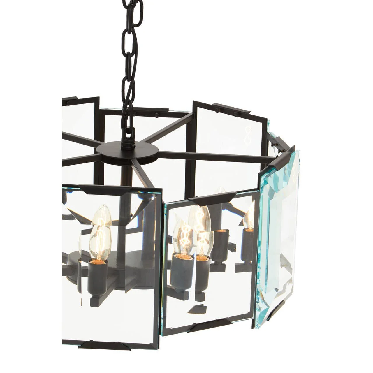 Babylon Black Six Bulb Chandelier - Image 4