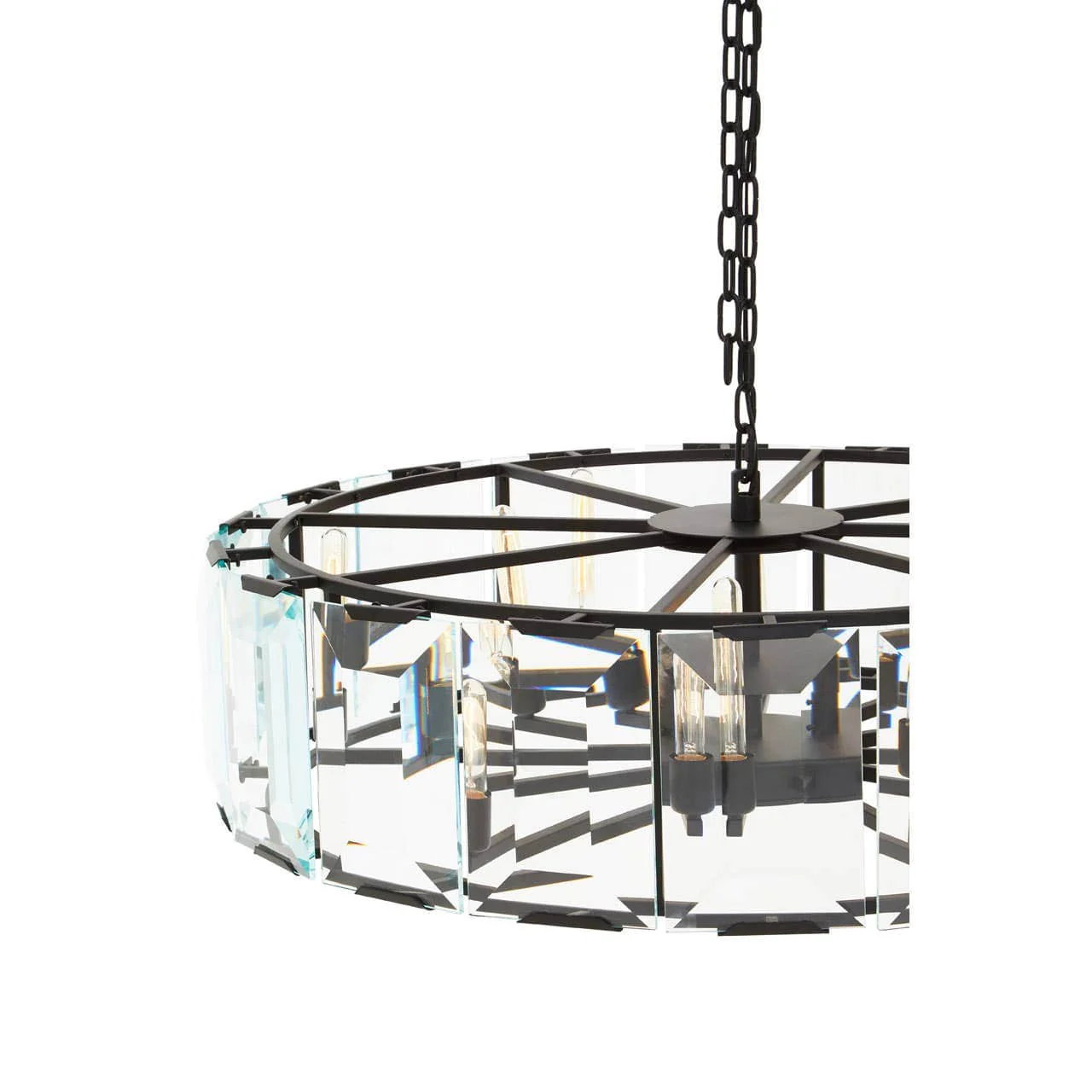 Babylon Large Black 12 Light Pendant Light - Image 4