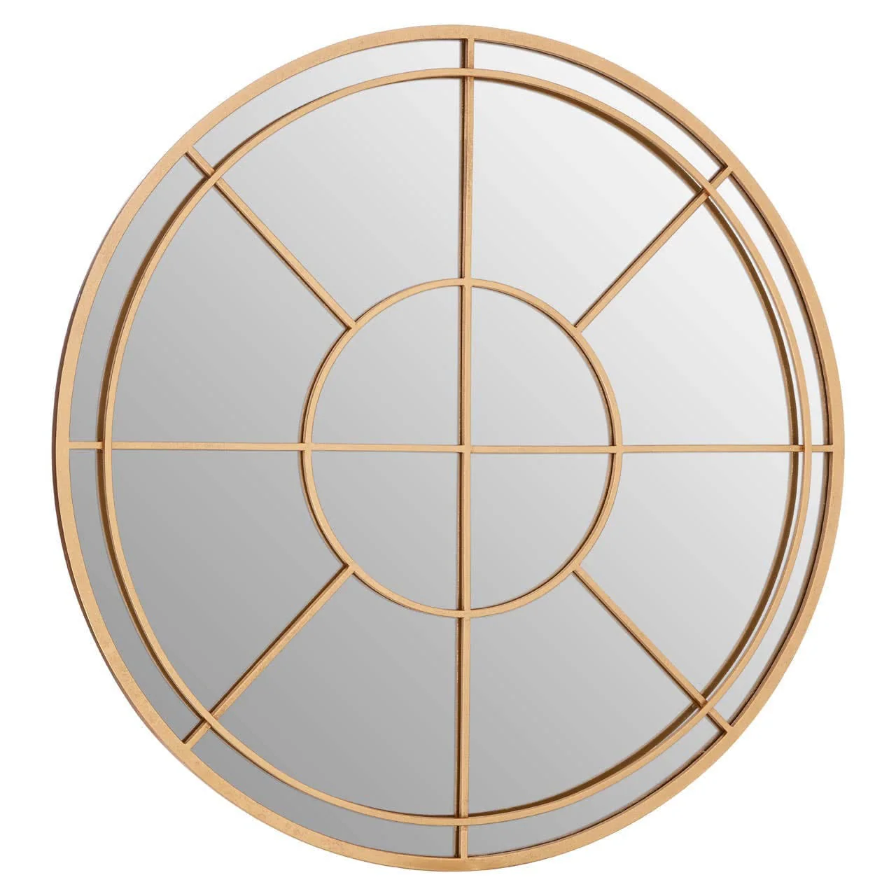Beauly Gold Finish Round Wall Mirror - Image 2