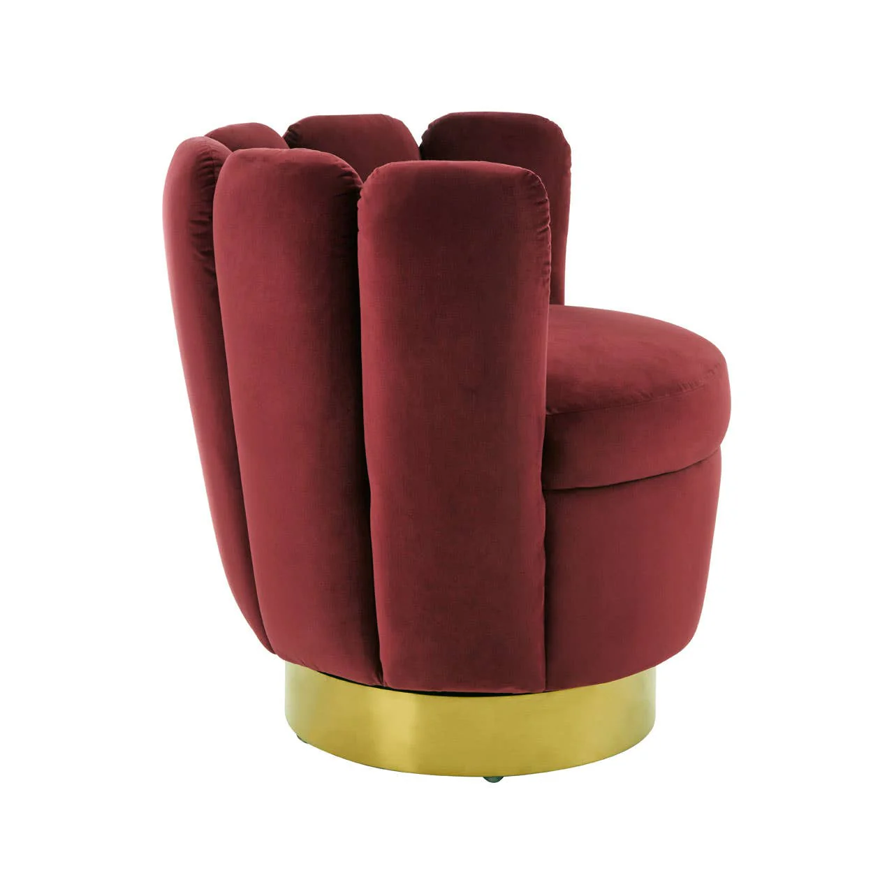 Beauly Wine Velvet Chair - Image 4