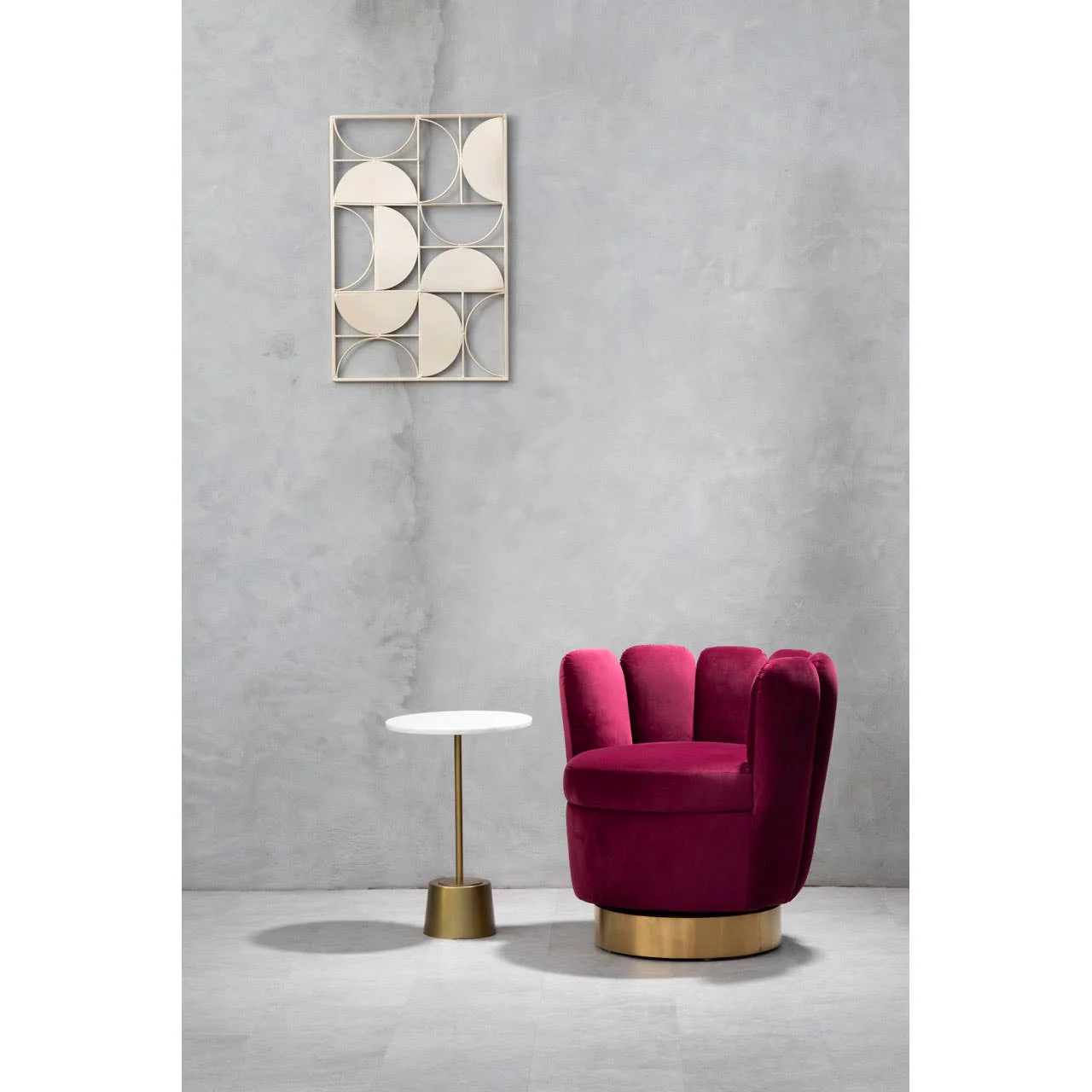 Beauly Wine Velvet Chair - Image 5