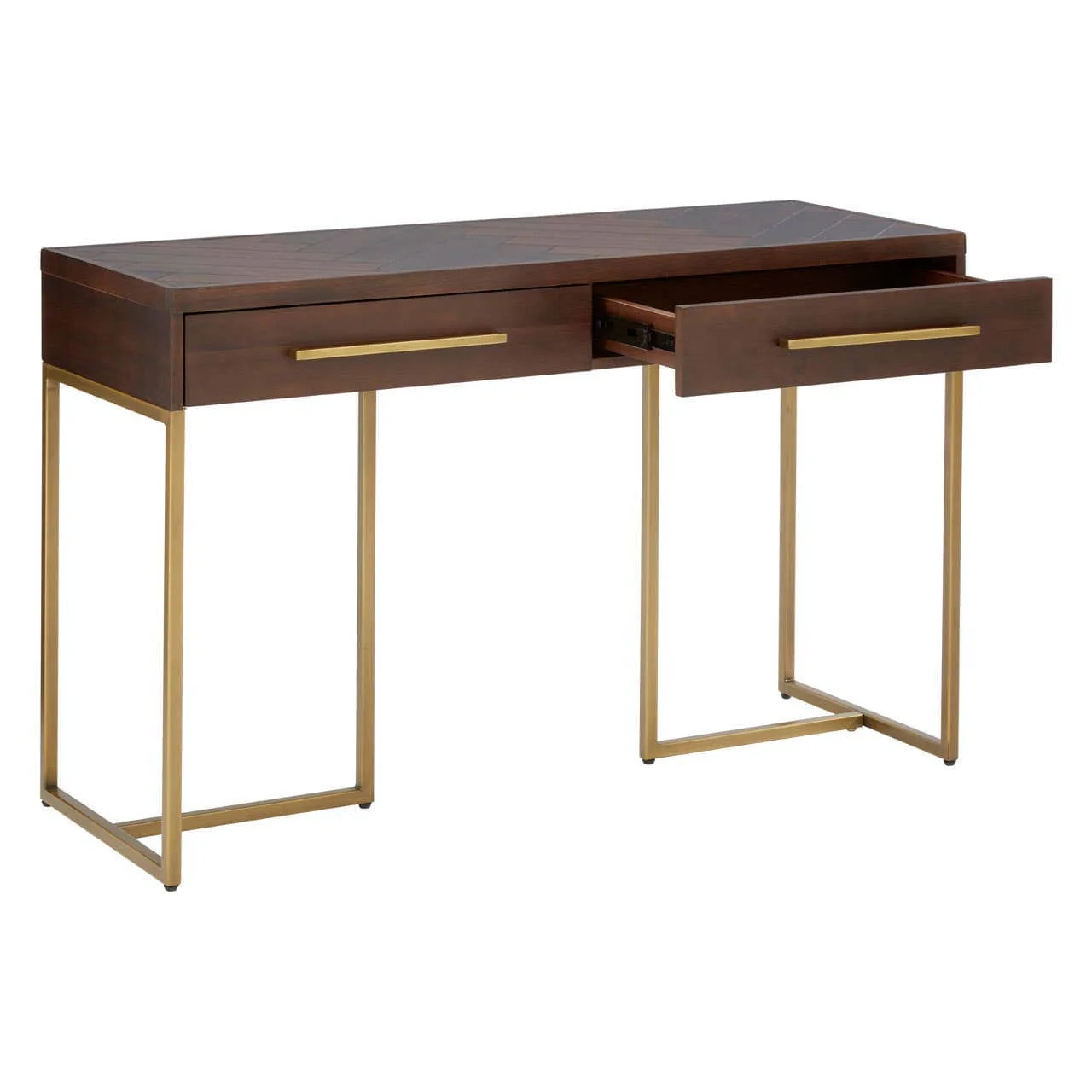 Brando Acacia Wood Effect Console Table with Drawers - Image 3