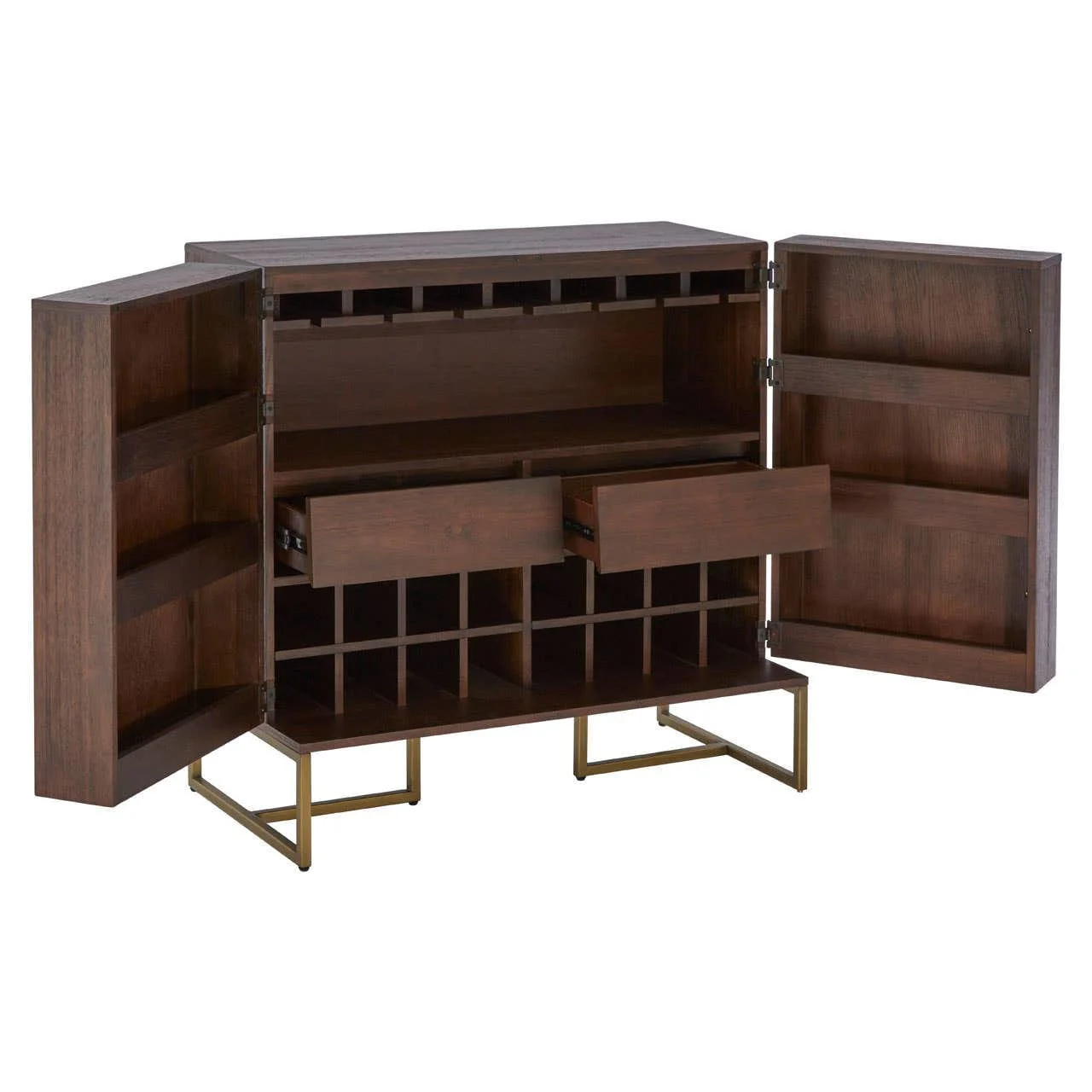 Brando Acacia Wood Effect Drinks Cabinet - Image 5