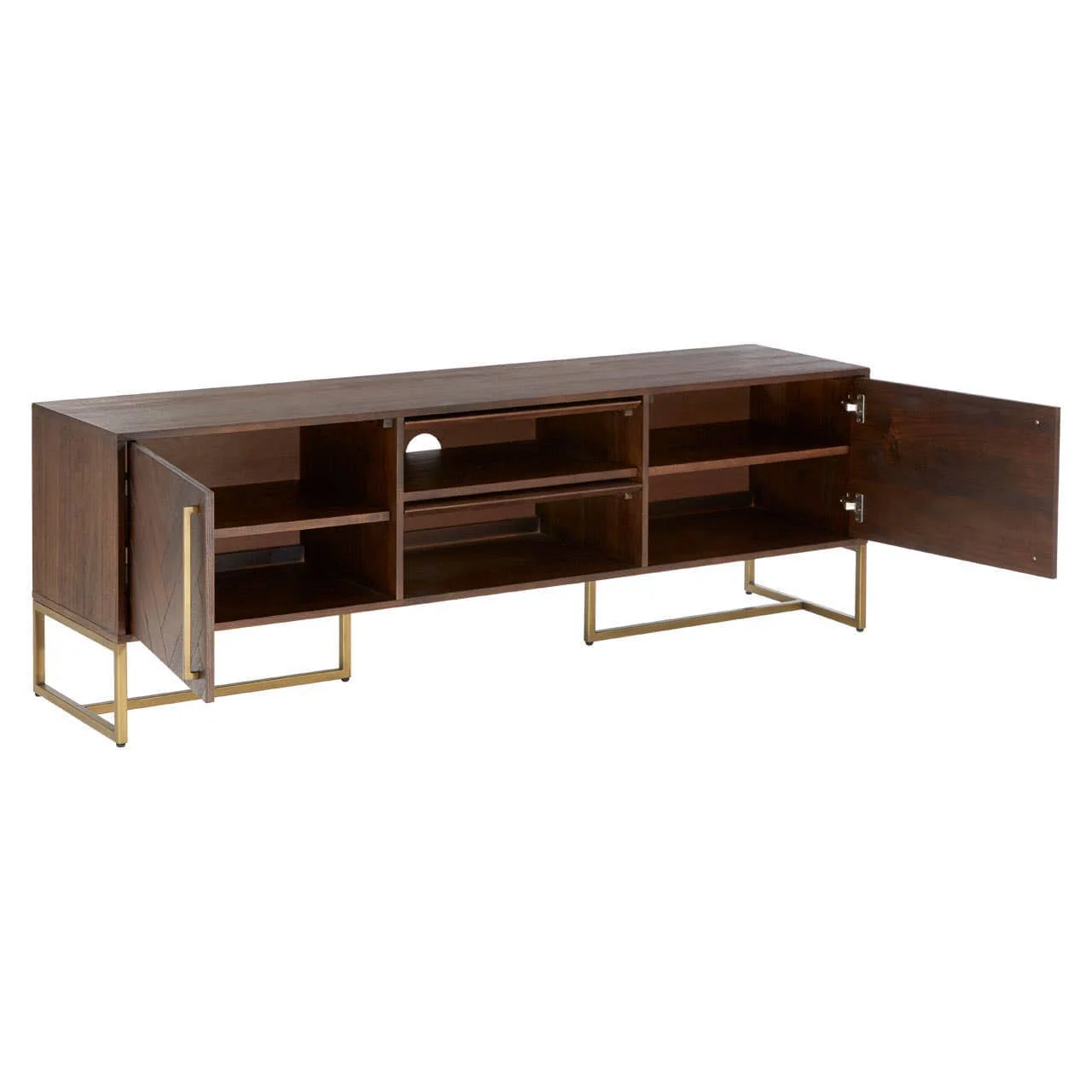 Brando Acacia Wood Effect Media Unit - Image 4
